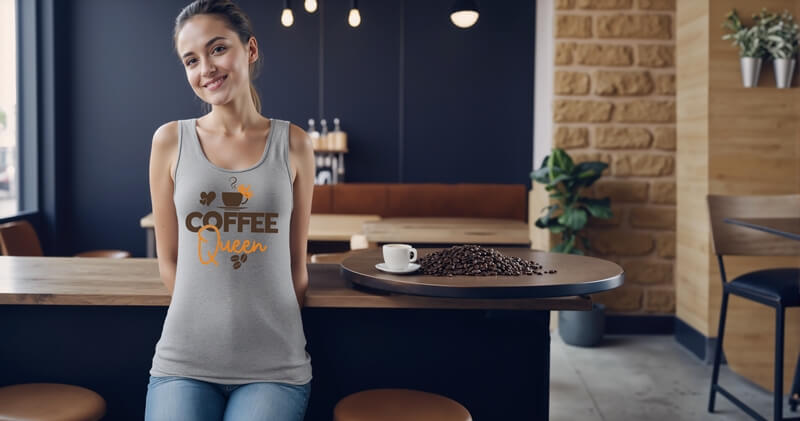dámské tílko coffee queen